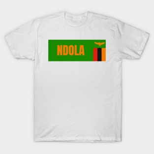 Ndola City in Zambia Flag T-Shirt